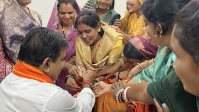 बिहान की दीदियों ने उपमुख्यमंत्री  विजय शर्मा को राखी बांधकर दी बधाई, साझा किए गुजरात भ्रमण के अनुभव