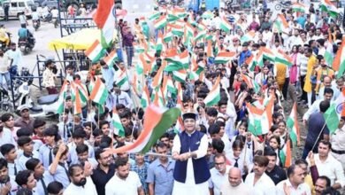 तिरंगे के साथ देशभक्ति का संदेश, विभाजन की पीड़ा को भी किया नमन