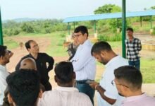 कलेक्टर ने निर्माणाधीन गौ अभ्यारण्य का किया निरीक्षण