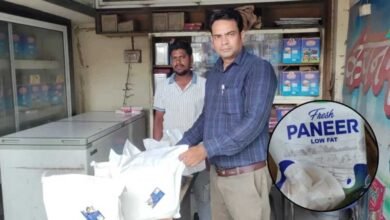 मिलावटी पनीर पर धार प्रशासन का बड़ा प्रहार, 52 किलो एनालॉग पनीर जब्त मिलावटी पनीर पर धार प्रशासन का बड़ा प्रहार, 52 किलो एनालॉग पनीर जब्त