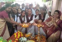 महर्षि दयानंद सरस्वती शिशु मंदिर में श्रीकृष्ण जन्मोत्सव उल्लास के साथ मनाया गया