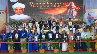 राज्यपाल रमेन डेका ‘द्रोणाचार्य संगम-2026’ में हुए शामिल, कहा—समय का सदुपयोग और परिश्रम ही सफलता की कुंज