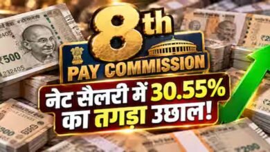 8th Pay Commission: 3.8 फिटमेंट फैक्टर और 6% इंक्रीमेंट से कितनी बढ़ेगी पेंशन? समझें पूरा कैलकुलेशन 8th Pay Commission: 3.8 फिटमेंट फैक्टर और 6% इंक्रीमेंट से कितनी बढ़ेगी पेंशन? समझें पूरा कैलकुलेशन