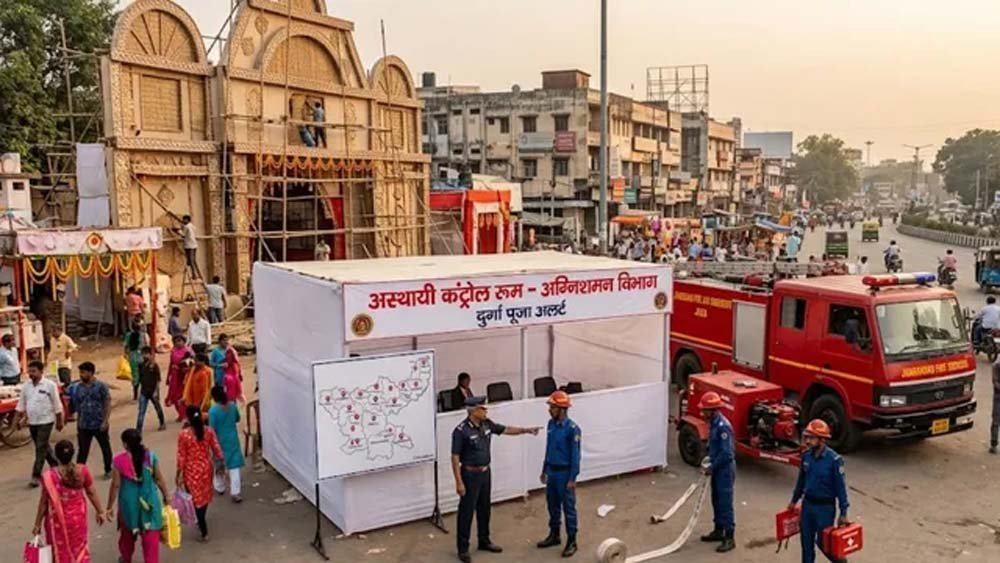 दुर्गा पूजा में आग से सुरक्षा के पुख्ता इंतजाम, 24 जिलों में तैनात होंगे मिनी वाटर टेंडर दुर्गा पूजा में आग से सुरक्षा के पुख्ता इंतजाम, 24 जिलों में तैनात होंगे मिनी वाटर टेंडर