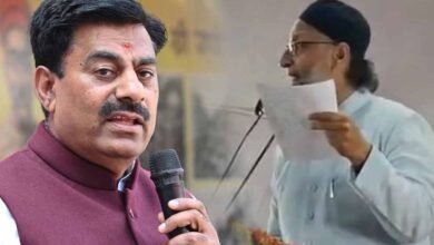 ओवैसी के बयान पर रामेश्वर शर्मा का पलटवार, बोले- ‘बदतमीजी की भाषा छोड़ दो’ ओवैसी के बयान पर रामेश्वर शर्मा का पलटवार, बोले- ‘बदतमीजी की भाषा छोड़ दो’