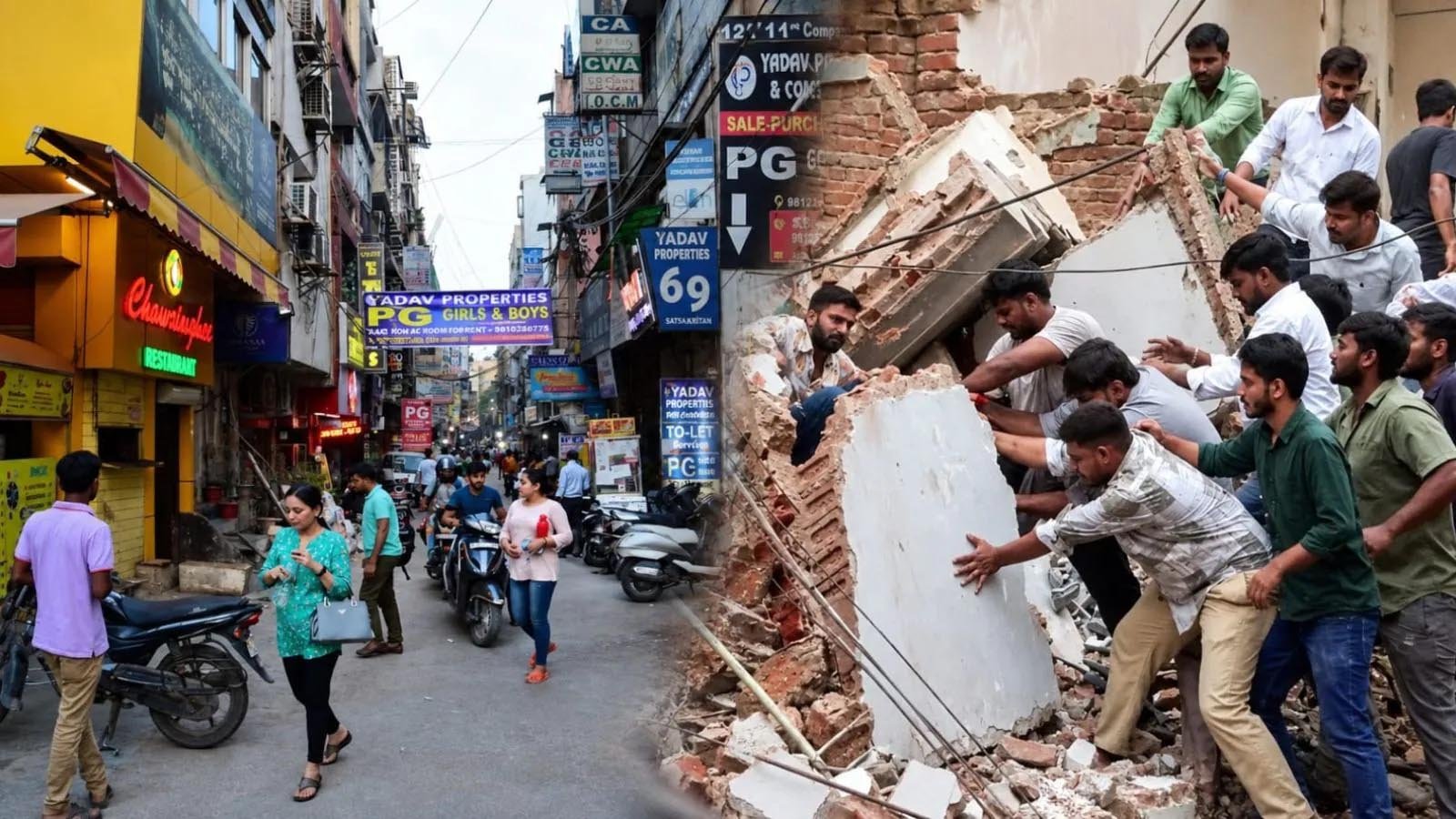 सत्य निकेतन हादसे के एक हफ्ते बाद भी खौफ बरकरार, बाजार खुला लेकिन कारोबार हुआ ठप सत्य निकेतन हादसे के एक हफ्ते बाद भी खौफ बरकरार, बाजार खुला लेकिन कारोबार हुआ ठप