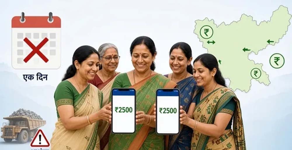 झारखंड में मंईयां सम्मान योजना पर संकट! 51 लाख महिलाओं को ₹2500 देने पर मंडराया खतरा झारखंड में मंईयां सम्मान योजना पर संकट! 51 लाख महिलाओं को ₹2500 देने पर मंडराया खतरा