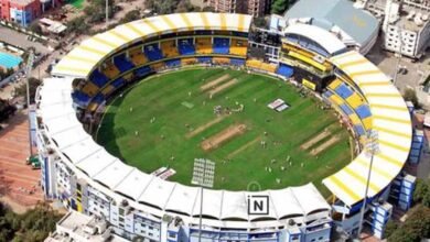 भारत-वेस्टइंडीज T20 के लिए होलकर स्टेडियम तैयार, मैदान पर दिखेगा चेक्स पैटर्न भारत-वेस्टइंडीज T20 के लिए होलकर स्टेडियम तैयार, मैदान पर दिखेगा चेक्स पैटर्न