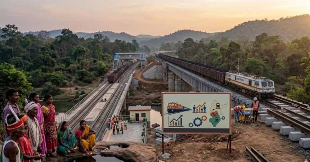 दक्षिण छत्तीसगढ़ की विकास यात्रा में नया अध्याय, रावघाट तक पहुंची रेल पटरी : मुख्यमंत्री विष्णु देव साय दक्षिण छत्तीसगढ़ की विकास यात्रा में नया अध्याय, रावघाट तक पहुंची रेल पटरी : मुख्यमंत्री विष्णु देव साय