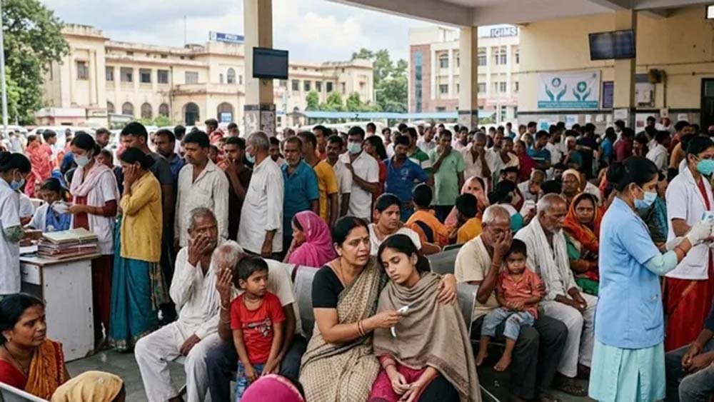 पटना में बढ़ा बुखार और संक्रमण का प्रकोप, एक हफ्ते में 300 से ज्यादा टाइफाइड मरीज