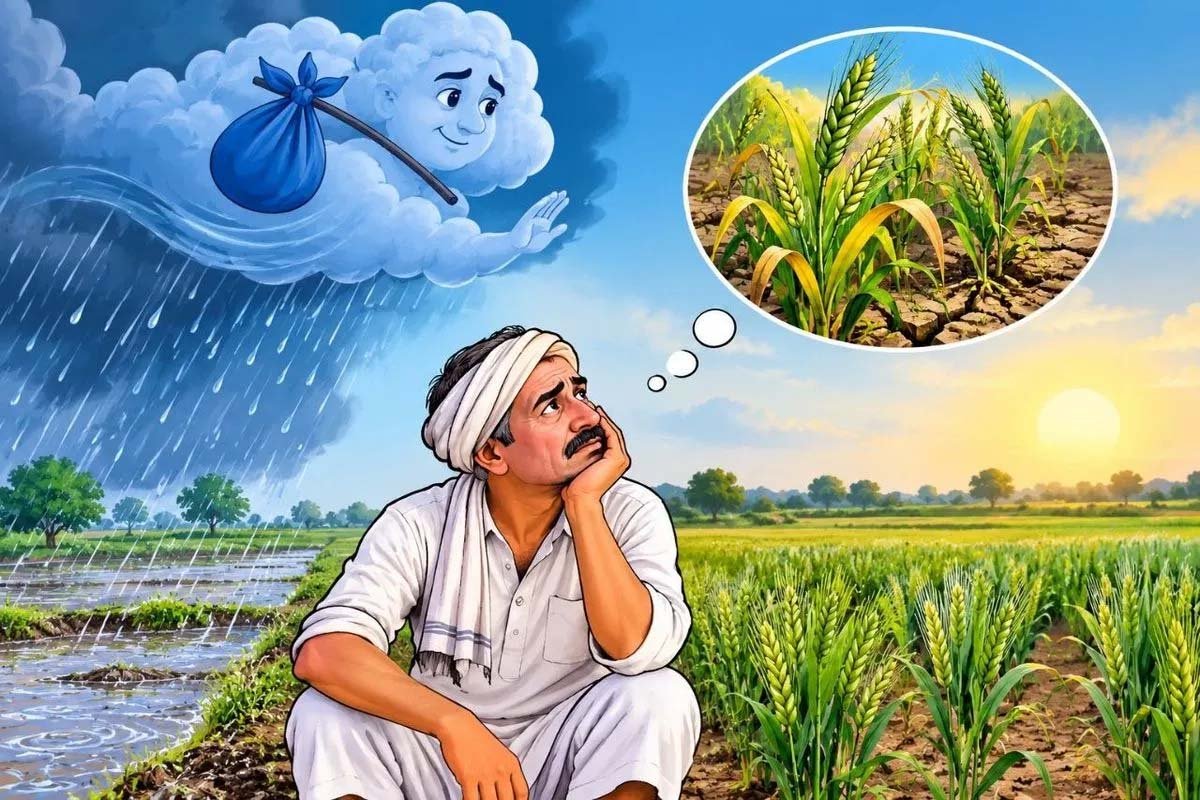 खंडवा में औसत से 100 मिमी कम बारिश, रबी फसल पर मंडराया सिंचाई संकट खंडवा में औसत से 100 मिमी कम बारिश, रबी फसल पर मंडराया सिंचाई संकट