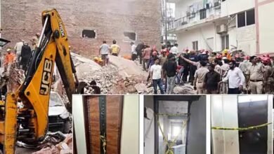सत्य निकेतन में जर्जर बिल्डिंग पर MCD की कार्रवाई, पहले गर्डर से दिया गया सहारा