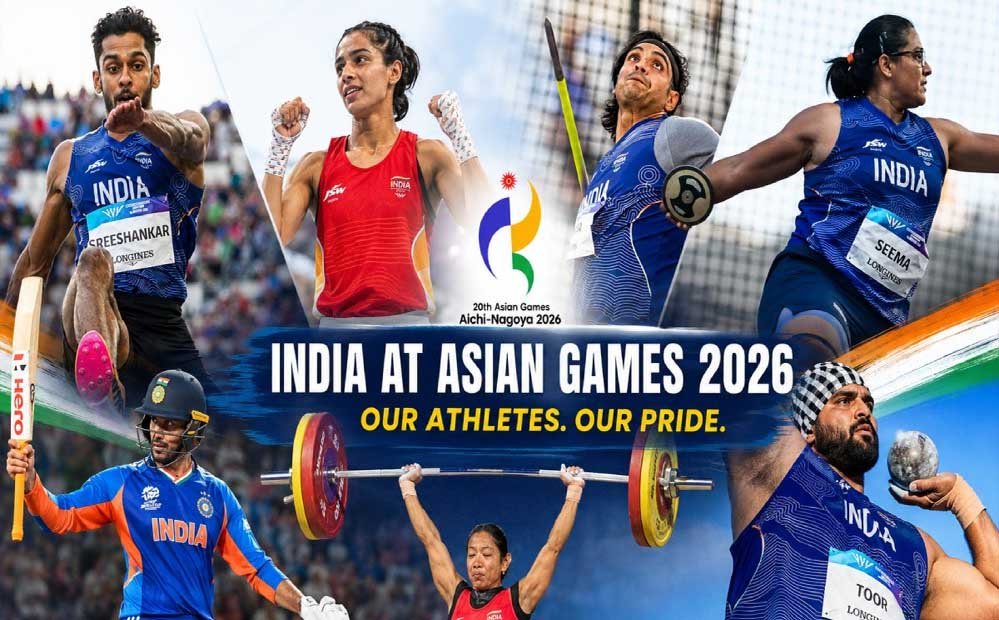 Asian Games 2026: 35 खेलों में 503 खिलाड़ी, 246 सपोर्ट स्टाफ के साथ उतरेगा भारत, रिकॉर्ड तोड़ने पर नजर Asian Games 2026: 35 खेलों में 503 खिलाड़ी, 246 सपोर्ट स्टाफ के साथ उतरेगा भारत, रिकॉर्ड तोड़ने पर नजर