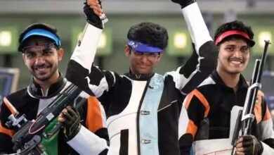 एशियन गेम्स 2026: भारत ने शूटिंग में जीता सिल्वर, 10 मीटर एयर राइफल टीम का कमाल एशियन गेम्स 2026: भारत ने शूटिंग में जीता सिल्वर, 10 मीटर एयर राइफल टीम का कमाल