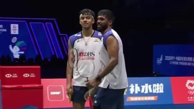सात्विक-चिराग की चीन मास्टर्स में धाक, मलेशियाई जोड़ी को हराकर तीसरी बार फाइनल में पहुंचे सात्विक-चिराग की चीन मास्टर्स में धाक, मलेशियाई जोड़ी को हराकर तीसरी बार फाइनल में पहुंचे