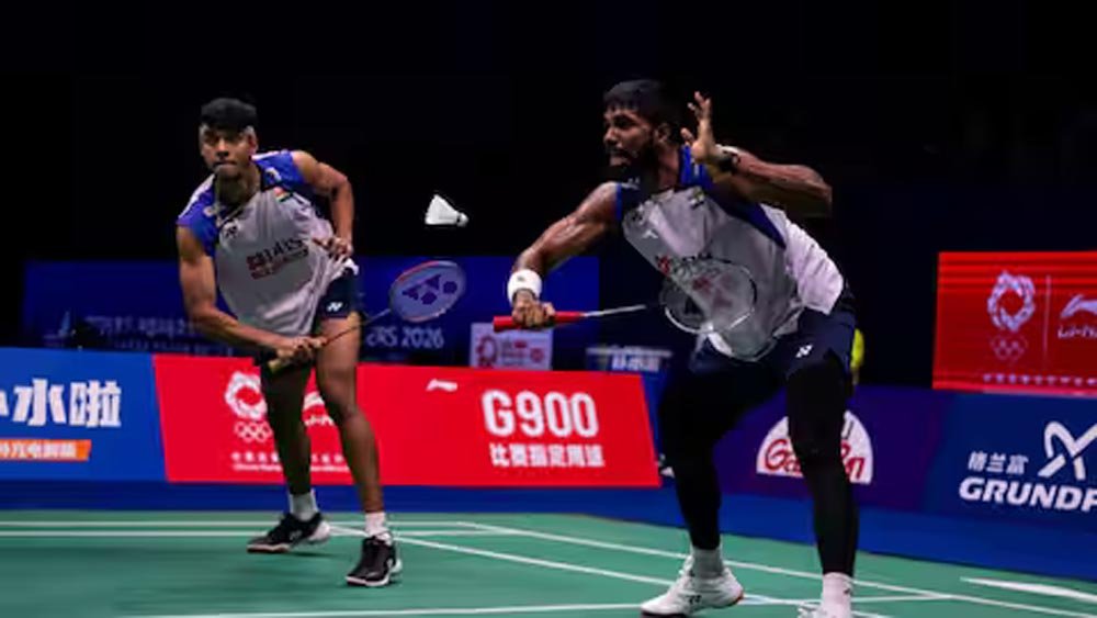 China Masters: सात्विक-चिराग की जोड़ी फाइनल में पहुंची, मलेशिया की जोड़ी को 3 गेम में हराया China Masters: सात्विक-चिराग की जोड़ी फाइनल में पहुंची, मलेशिया की जोड़ी को 3 गेम में हराया