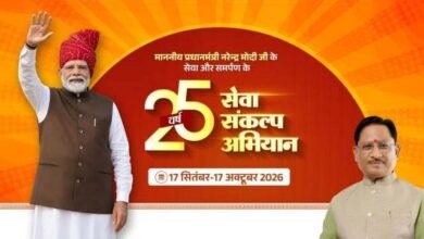 पीएम मोदी के सेवा के 25 वर्ष: गौरेला-पेंड्रा-मरवाही में 17 सितंबर से ‘सेवा संकल्प अभियान’ का आगाज। पीएम मोदी के सेवा के 25 वर्ष: गौरेला-पेंड्रा-मरवाही में 17 सितंबर से ‘सेवा संकल्प अभियान’ का आगाज।