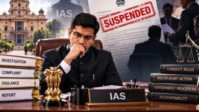 IAS अफसर को सस्पेंड करने का अधिकार किसके पास? जानिए राज्य-केंद्र के नियम और 30 दिन का प्रावधान IAS अफसर को सस्पेंड करने का अधिकार किसके पास? जानिए राज्य-केंद्र के नियम और 30 दिन का प्रावधान