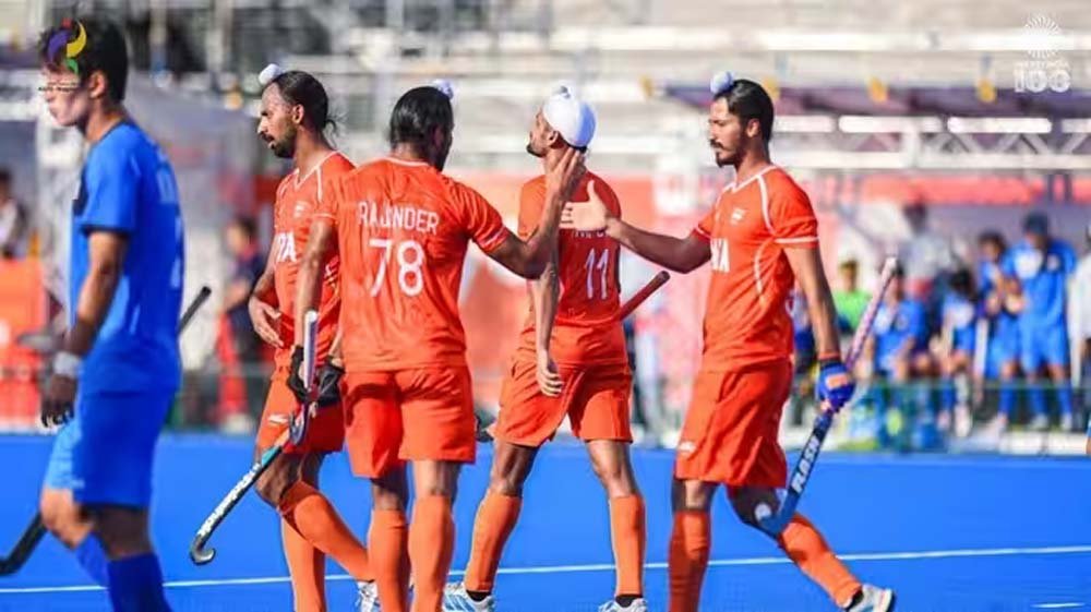 एशियन गेम्स 2026 में भारत का धमाका, दक्षिण कोरिया को 8-2 से रौंदा एशियन गेम्स 2026 में भारत का धमाका, दक्षिण कोरिया को 8-2 से रौंदा