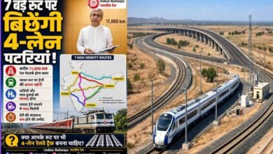 रेलवे के 7 भीड़भाड़ वाले रूट होंगे फोरलेन, मोदी कैबिनेट की बड़ी मंजूरी; बिहार-झारखंड वालों की बल्ले-बल्ले रेलवे के 7 भीड़भाड़ वाले रूट होंगे फोरलेन, मोदी कैबिनेट की बड़ी मंजूरी; बिहार-झारखंड वालों की बल्ले-बल्ले