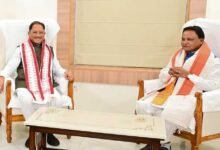 मुख्यमंत्री  विष्णु देव साय ने ओडिशा के मुख्यमंत्री  मोहन चरण माझी से की सौजन्य भेंट