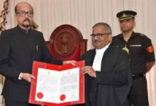 CG के मुख्य न्यायाधीश जस्टिस महापात्र बोले- मां महामाया की भूमि पर आना मेरा सौभाग्य CG के मुख्य न्यायाधीश जस्टिस महापात्र बोले- मां महामाया की भूमि पर आना मेरा सौभाग्य