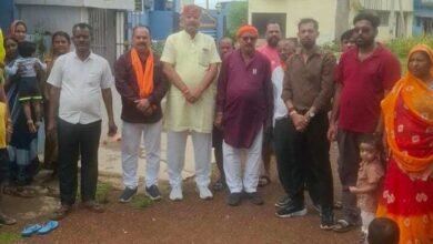 जामुल के वार्ड क्रमांक 05 में सी.सी.रोड निर्माण का काम स्थल पूजन के साथ हुआ आरम्भ