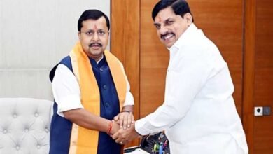 मुख्यमंत्री डॉ. यादव ने अध्यक्ष  नितिन नबीन से की सौजन्य भेंट