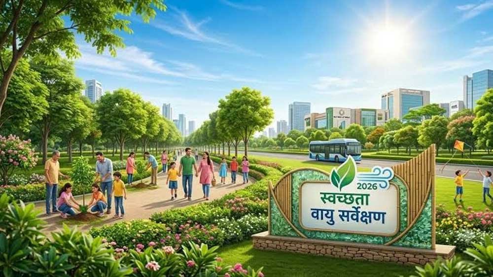 राष्ट्रीय स्वच्छ वायु सर्वेक्षण-2026: मध्यप्रदेश के तीन शहर देश के शीर्ष पाँच में राष्ट्रीय स्वच्छ वायु सर्वेक्षण-2026: मध्यप्रदेश के तीन शहर देश के शीर्ष पाँच में