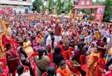 नरेला रक्षाबंधन महोत्सव का दूसरा दिन: 36 हज़ार 854 बहनों ने मंत्री  सारंग को बांधी राखी