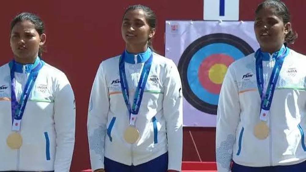 एशियन गेम्स में भारत का ऐतिहासिक गोल्ड, महिला रिकर्व टीम ने कोरिया को हराया एशियन गेम्स में भारत का ऐतिहासिक गोल्ड, महिला रिकर्व टीम ने कोरिया को हराया