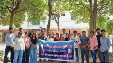 राष्ट्रीय सेवा योजना के स्वयंसेवकों ने सार्वजनिक स्थानों एवं तालाबों के आसपास चलाया व्यापक स्वच्छता अभियान 