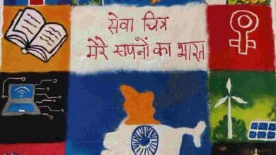स्वरूपानंद महाविद्यालय में सेवा संकल्प अभियान के तहत रंगोली एवं नुककड़ नाटक से सेवा गाथा एवं जागरूकता का दिया गया सन्देश