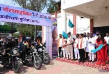 उप मुख्यमंत्री विजय शर्मा ने राष्ट्रीय बाइक रैली को हरी झंडी दिखाकर मध्यप्रदेश के लिए किया रवाना