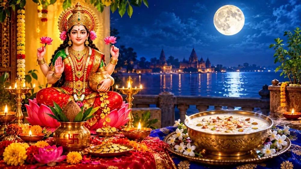 शरद पूर्णिमा 25 अक्टूबर को, मां लक्ष्मी की पूजा और चांदनी में खीर रखने की परंपरा। शरद पूर्णिमा 25 अक्टूबर को, मां लक्ष्मी की पूजा और चांदनी में खीर रखने की परंपरा।