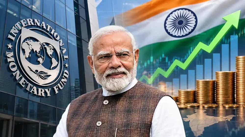 वैश्विक मंदी और युद्ध के बीच भारत की अर्थव्यवस्था चमकी, IMF ने GDP ग्रोथ का अनुमान बढ़ाकर 7% किया वैश्विक मंदी और युद्ध के बीच भारत की अर्थव्यवस्था चमकी, IMF ने GDP ग्रोथ का अनुमान बढ़ाकर 7% किया