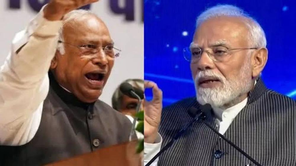 खरगे के बयान पर बिहार में सियासी घमासान, BJP-JDU ने मांगी माफी; मोदी को लेकर टिप्पणी पर विवाद तेज खरगे के बयान पर बिहार में सियासी घमासान, BJP-JDU ने मांगी माफी; मोदी को लेकर टिप्पणी पर विवाद तेज