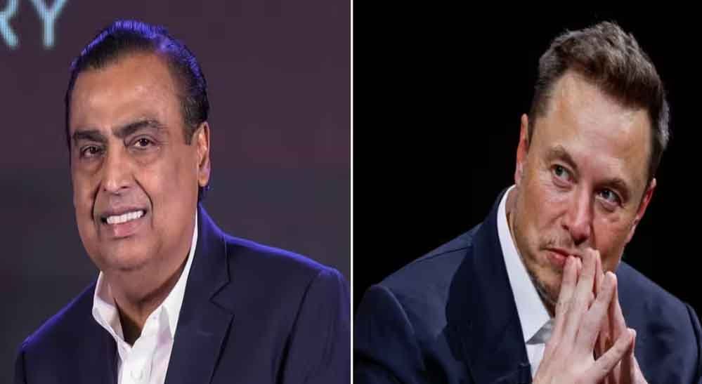 स्टारलिंक विवाद में एलन मस्क के बदले तेवर, रिलायंस इंडस्ट्रीज के बयान की तारीफ स्टारलिंक विवाद में एलन मस्क के बदले तेवर, रिलायंस इंडस्ट्रीज के बयान की तारीफ