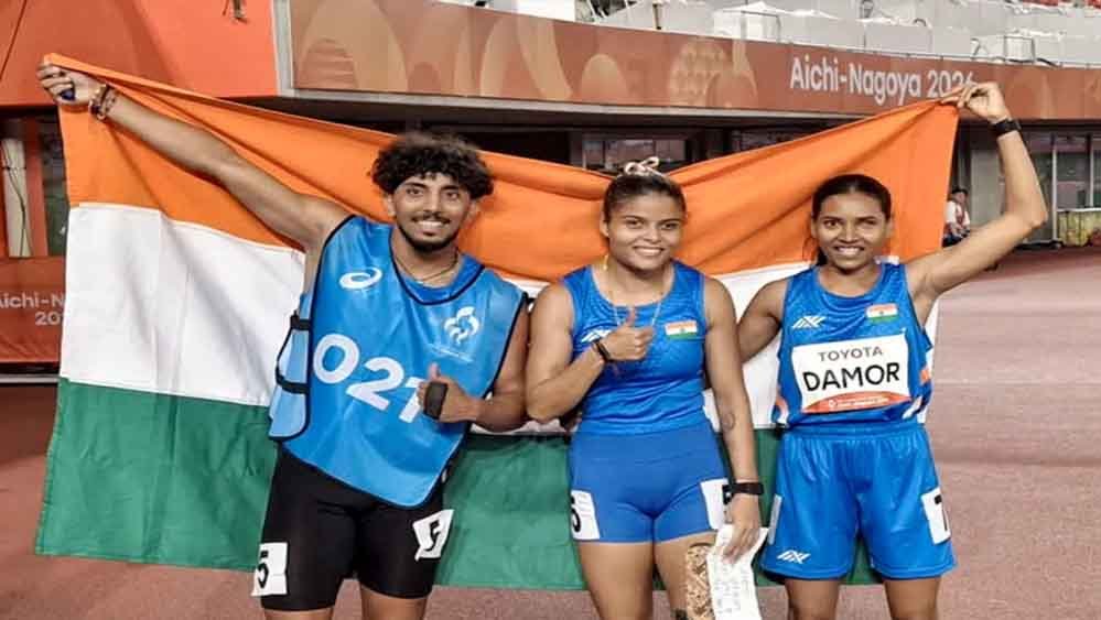 Asian Para Games 2026: तीसरे दिन भारत का धमाकेदार आगाज, 3 गोल्ड के साथ मेडल की संख्या 48 पहुंची Asian Para Games 2026: तीसरे दिन भारत का धमाकेदार आगाज, 3 गोल्ड के साथ मेडल की संख्या 48 पहुंची
