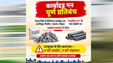 ग्वालियर जिले में कार्बाइड गन के निर्माण, क्रय, विक्रय, भण्डारण व उपयोग पर प्रतिबंधित ग्वालियर जिले में कार्बाइड गन के निर्माण, क्रय, विक्रय, भण्डारण व उपयोग पर प्रतिबंधित