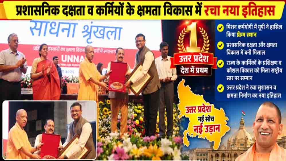 मिशन कर्मयोगी में उत्तर प्रदेश देश में अव्वल, गृह विभाग ने अकेले पूरे किए एक करोड़ से अधिक कोर्स मिशन कर्मयोगी में उत्तर प्रदेश देश में अव्वल, गृह विभाग ने अकेले पूरे किए एक करोड़ से अधिक कोर्स