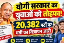 योगी सरकार में युवाओं को अवसर, माध्यमिक विद्यालयों में कुल 20,382 पदों पर भर्ती प्रक्रिया के लिए विज्ञापन जारी