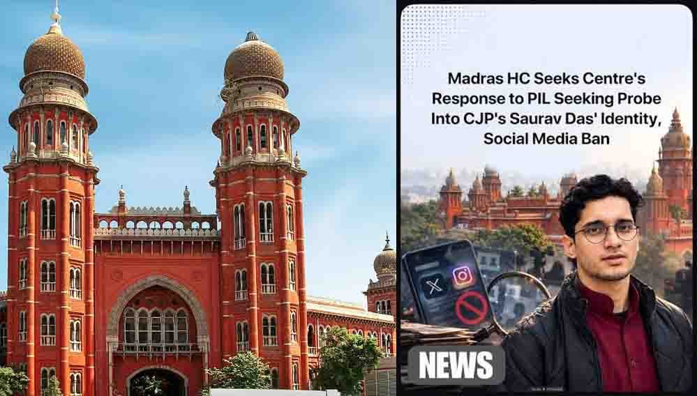 मद्रास हाईकोर्ट में कॉकरोच जनता पार्टी के नेता सौरभ दास के खिलाफ PIL, पहचान की जांच की मांग मद्रास हाईकोर्ट में कॉकरोच जनता पार्टी के नेता सौरभ दास के खिलाफ PIL, पहचान की जांच की मांग