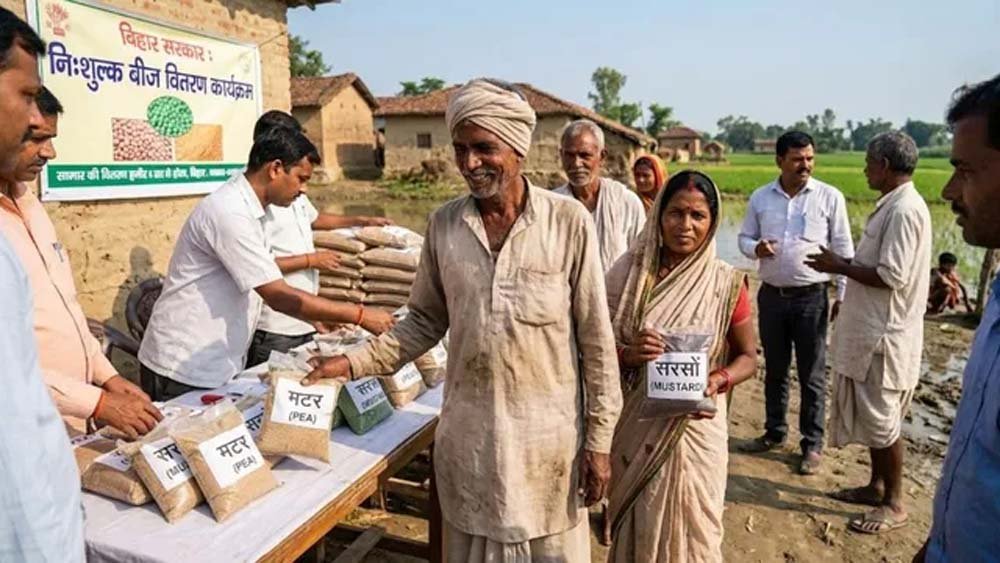 बिहार में बाढ़ प्रभावित किसानों को बड़ी राहत, राई-सरसों और मटर के बीज मिलेंगे मुफ्त बिहार में बाढ़ प्रभावित किसानों को बड़ी राहत, राई-सरसों और मटर के बीज मिलेंगे मुफ्त