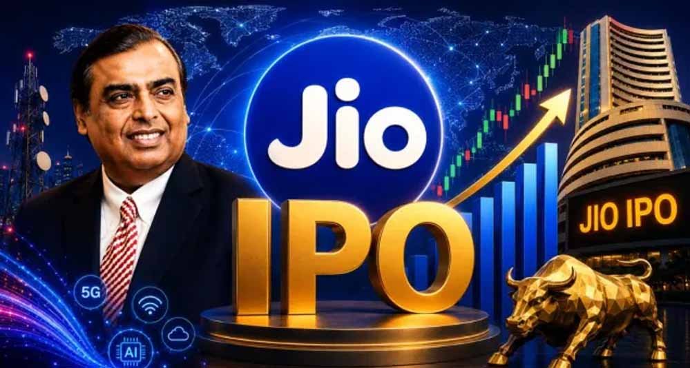 अंबानी की Jio का IPO इसी महीने! सामने आई ओपनिंग और लिस्टिंग डेट की जानकारी अंबानी की Jio का IPO इसी महीने! सामने आई ओपनिंग और लिस्टिंग डेट की जानकारी