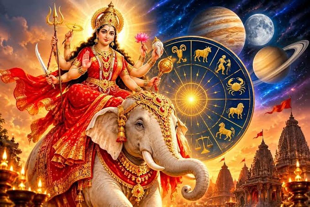 शारदीय नवरात्र में बनेंगे 2 गजकेसरी और 3 सर्वार्थ सिद्धि योग, मेष समेत 4 राशियों की चमकेगी किस्मत शारदीय नवरात्र में बनेंगे 2 गजकेसरी और 3 सर्वार्थ सिद्धि योग, मेष समेत 4 राशियों की चमकेगी किस्मत