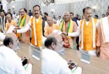 CM योगी की मौजूदगी में BJP के 8 राज्यसभा प्रत्याशियों ने किया नामांकन, जीत तय