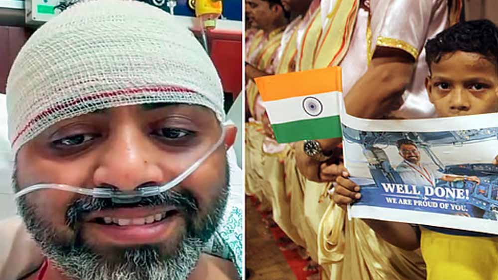 कैप्टन स्मित की हालत अब भी गंभीर, खोपड़ी में फ्रैक्चर और नजर पर असर; डॉक्टर दे रहे हेवी डोज दवाएं कैप्टन स्मित की हालत अब भी गंभीर, खोपड़ी में फ्रैक्चर और नजर पर असर; डॉक्टर दे रहे हेवी डोज दवाएं
