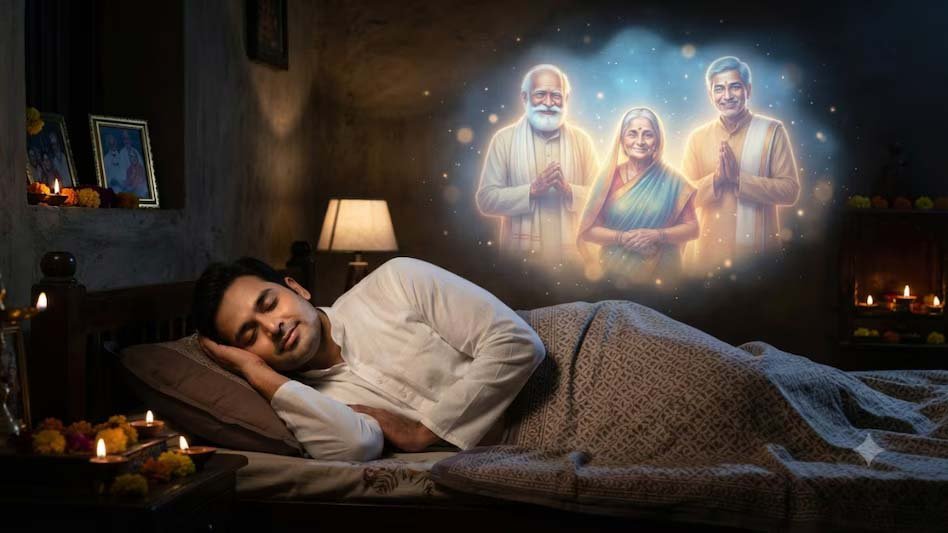पितृ पक्ष में सपने में दिखें पूर्वज तो समझें खास संकेत! हंसते, रोते या भोजन मांगते दिखें तो जानें मतलब पितृ पक्ष में सपने में दिखें पूर्वज तो समझें खास संकेत! हंसते, रोते या भोजन मांगते दिखें तो जानें मतलब