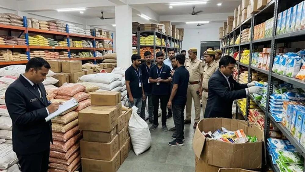 पटना में Blinkit और Nine to Nine स्टोर पर छापेमारी, 2.13 करोड़ की खाद्य सामग्री की बिक्री पर रोक पटना में Blinkit और Nine to Nine स्टोर पर छापेमारी, 2.13 करोड़ की खाद्य सामग्री की बिक्री पर रोक